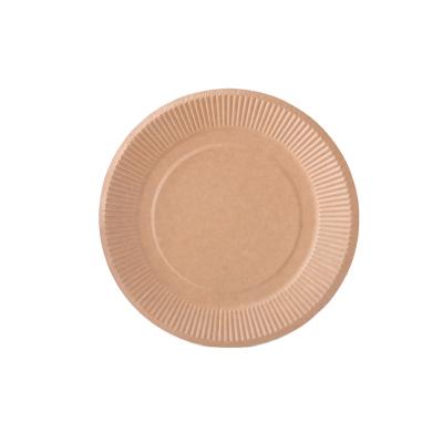 China Disposable 100% Compostable Occasional Paper Plate Biodegradable Dinner Dishes for sale