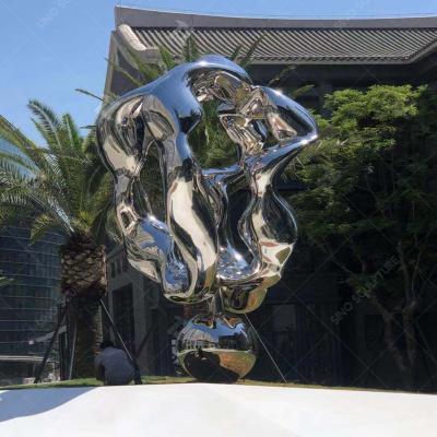 China China Mirror Stainless Steel Symbol Sculpture for sale