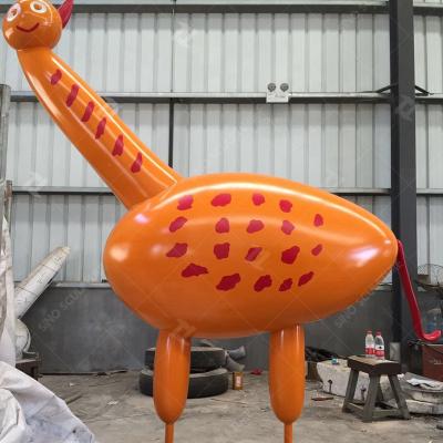 China China Giraffe Shape Stainless Steel Sculpture For Outdoor for sale