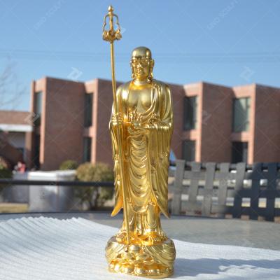 China Thailand Gold Leaf Cast Bronze Buddha Statue for sale