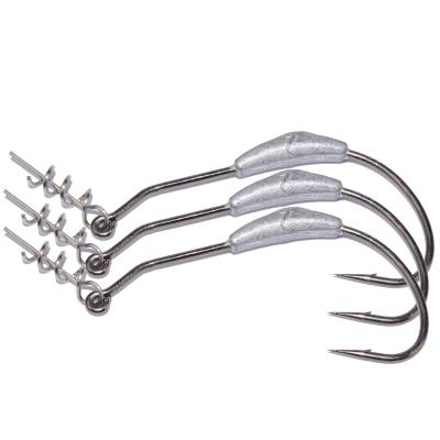 China Feed Jig Head Fishhook 2g -7 g Soft Bait Carbon Steel Hooks Lead Crank Hook With Spring Lock Pin Fishing for sale