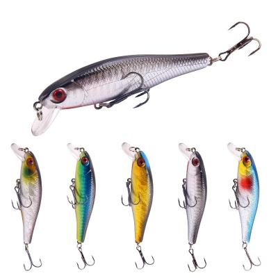 China ABS Outdoor Fishing Lure Hard Bait 8.6cm Plastic Water 9.3g Minnow Bait Sinking Lure for sale