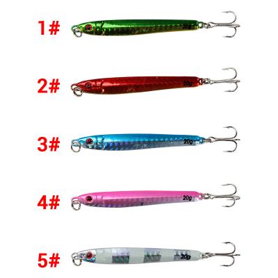 China 3D Eyes Lead To Bait Fishing Slow Drop 20g Metal Bait Lure Jig Factory Cheap Price LJ07 for sale