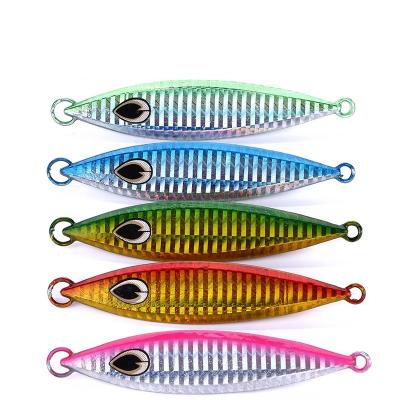 China Plating Lead Jig Sea Boat Fishing For Luring 10cm Metal 60g Slow Sinking Jigging Fish TW603 for sale