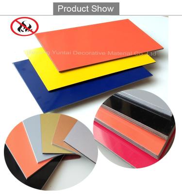 China Modern Grade B1 Construction Building Materials ACP Fireproof Exterior Aluminum Cladding Panels for sale