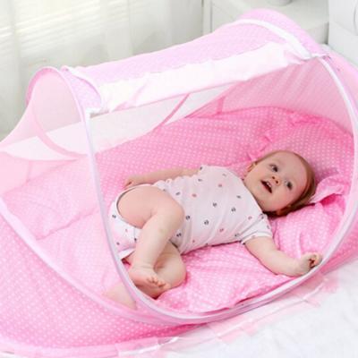 China Foldable Baby Kid Child Foldable Infant Pop Up Crib Bed Mosquito Fold Up Net Tent for sale