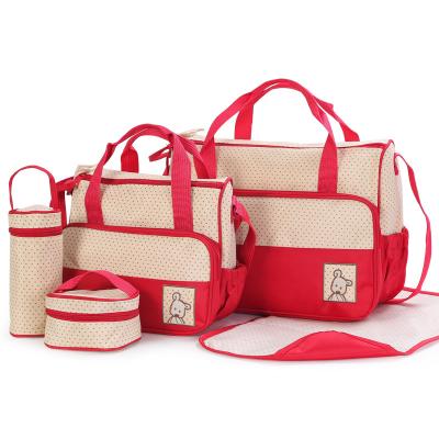 China High Quality Multifunctional Baby Diaper Nappy Bag Mommy Change Set Handbag for sale