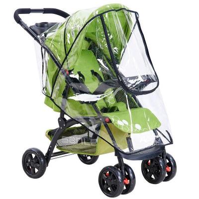 China EVA Film Poncho Style Breathable Overhead Holes Baby Walker, Baby Carriage Trolley Stroller Rain Cover for sale