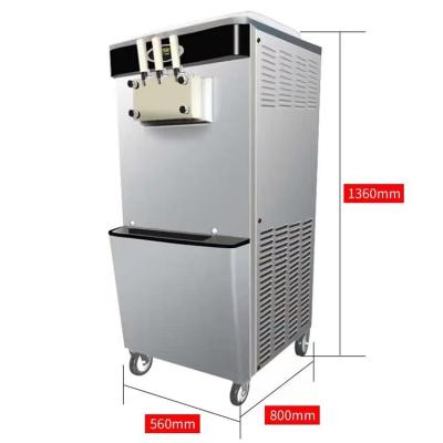 China Snack Factory Soft Ice Cream Machine 3 Flavors Machinery Ice Cream Machine for sale