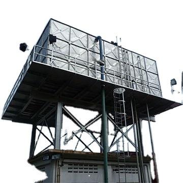 China Anti-leaking high steel tower galvanized steel water tank for sale