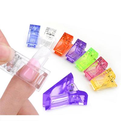 China Manicure& Clip Crystal Manicure Pedicure Manicure Pedicure Manicure Tool Crystal Nail Extension Glue Nail Mold Fixing Plastic Training Crystal Clip for sale