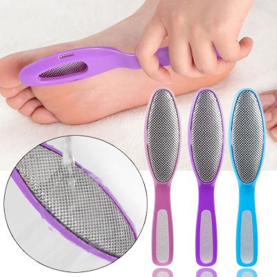 China High Quality Professional Plastic Foot Folder Stainless Steel Pedicure Handle Callus Care Manicure Remover Plastic Foot Folder for sale