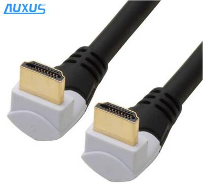 China DVD Player 90 Degree HDMI Cable With HDTV Support And 1080P 3D Ethernet for sale