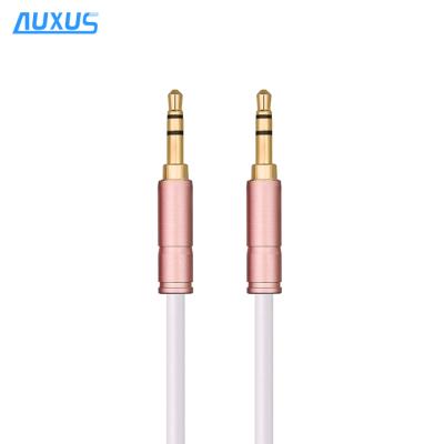 China Car gold plated buck aux. 3.5mm Plug To Male Audio Cable For Car MP3/MP4 Earphone-Microphone for sale