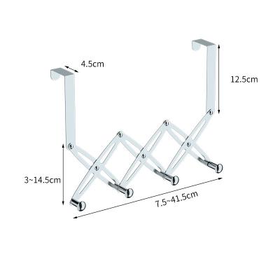 China Good Price Stocked Over Door 4 Hook Folding Rack Hanger Horizontal Towel AND Clothing Hangers for sale