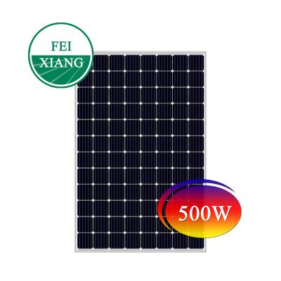 China Mono solar power system wholesale panel solar cell price 500Wmono with other solar energy products for sale