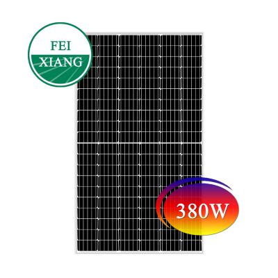 China 350W monocrystalline PV solar power system half cut csun module solar panel 380w price and battery installation for sale