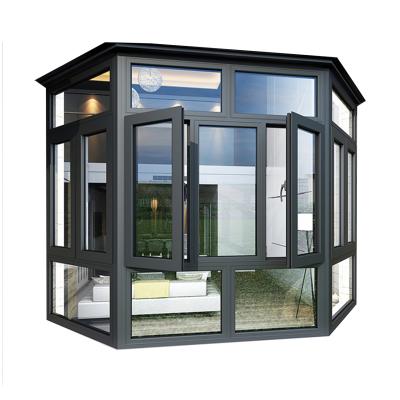 China Cheapest American Aluminum Casement Window Large Swing Style Stained Glass Window Casement Windows for sale