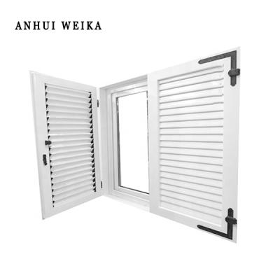 China Swing Venting Type Upvc Aluminum Casement Shutter Window Shutters For Home for sale