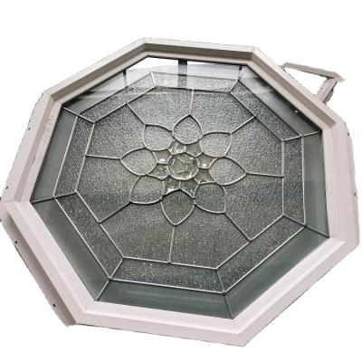 China Sliding Window PVC Or Aluminum Alloy Fixed Or Top Hung Octagonal Art Window for sale