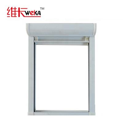 China High quality roller screen upvc rolling windows with mosquito net and roller shutter for sale