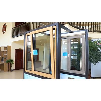 China Good Quality Luxury Thermal Break China Aluminum Alloy Windows And Doors Swing Profile With Double Glazed Glass for sale