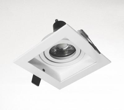 China Ceiling Downlight Mr16 LED Housing Die Cast Aluminum Square Light Frame for sale