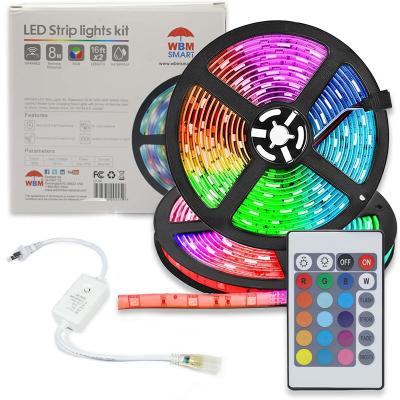 Chine Guide optique mené flexible futé de la lumière de bande 220V de l'arc-en-ciel à haute tension LED RVB à vendre