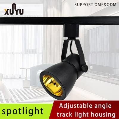 China Horn Shape Gu10 Track Light Fixtures 3000-6000K Mr16 Track Light Fixtures for sale