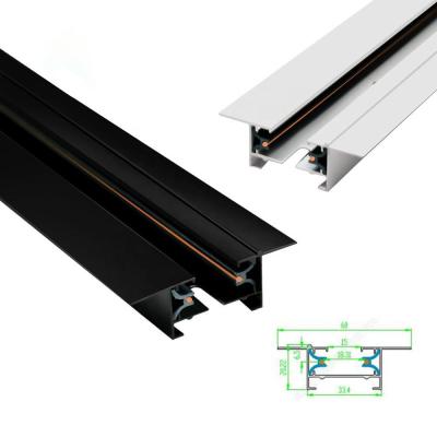 China 3m Track Lighting Rail System Spotlight Aluminum Track Rail for sale