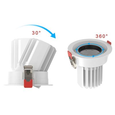 China cuarto de baño Downlights 3000K-6000K de 7W 12W 20W Dimmable ajustable en venta