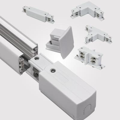 중국 White Surface Mounted 4 Wire 3 Circuit Track Rail AC110 - 248V 판매용