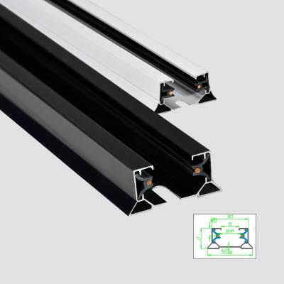 China Thickened 2 Wire Aluminum Track Rail 1m 1.5m 2m 3m en venta