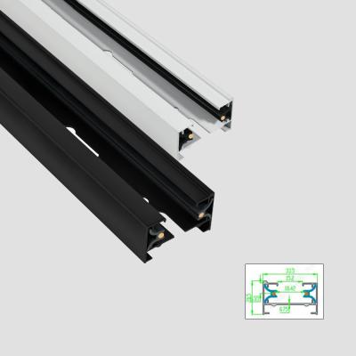 Κίνα 2 Lines Surface Mounted Round Copper Track Lighting Rail System 1m 2m 3m προς πώληση