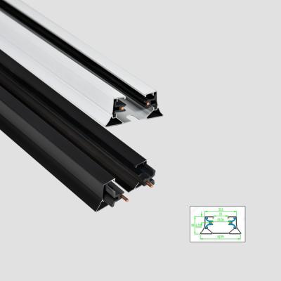 중국 2 Wire 1m 2m Surface Mounted Track Rail System For Supermarket Shopping Malls 판매용