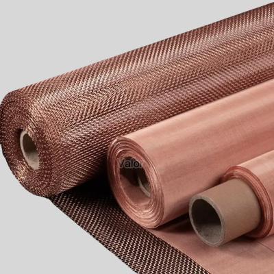 China Customized 99.9% Pure Woven Copper Wire Mesh for sale