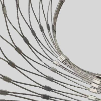 China Stainless Steel Cable Mesh Animal Enclosure for sale