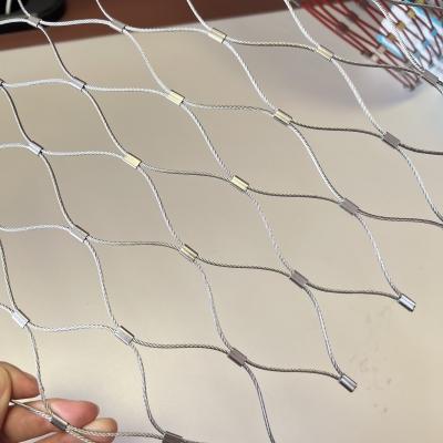 China Anti-Fall Net Flexible Stainless Steel Wire Rope Mesh for sale