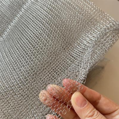 China Rock Wool Blanket Wire Mesh In Nickel Chrome 80/20 Knitted Metal Mesh for sale