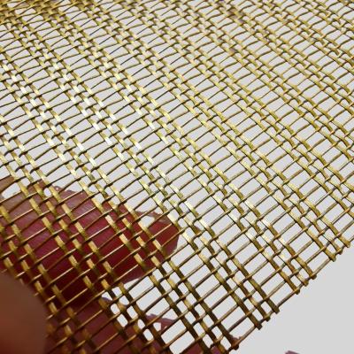 China Glass Laminated Brass Mesh Fabric for sale