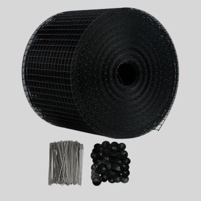 China 22CM Height Proofing Bird Netting For Solar Panels Black pvc coated for sale