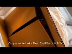 Copper Knitted Wire Mesh Snail Fence