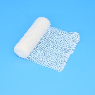 China Squishy High Quality Medical Sterile Conforming Roll Machine Gauze Bandage With Woven Edge for sale