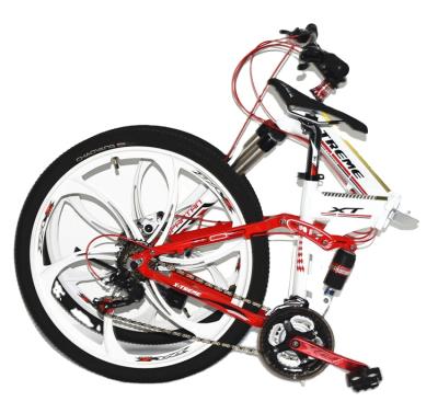 China New 26 Folding Aluminum Alloy Bicycle Mountain Bike 21 Speed ​​Aluminum Bicycle for sale