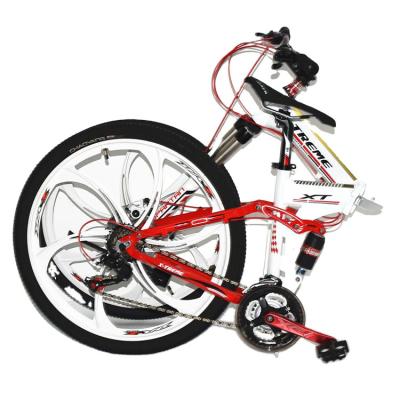 China Aluminum alloy factory price folding mountain bike men's aluminum alloy folding mountain bike 26 inch mountain bike for sale