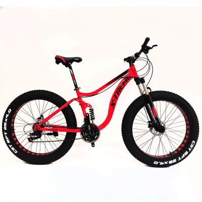 China Hot Selling Aluminum Alloy XTREME Good Quality Fat Tire Bicycle Mountain Bike With Folding For Men Full Suspension Fat Bike for sale