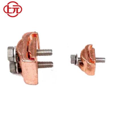 China Electric Power line Construction Shangyuan Best-Selling Copper Parallel Groove Connector High Quality Clamp for sale