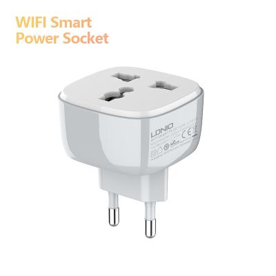 China Ldnio Home SCW1050 In 10A Current Socket Mini Wifi Smart Plug Remote Control Power Strip EU UK USA Alexa Google Home Tuya Smart for sale