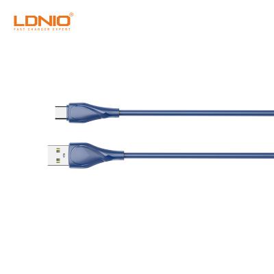 China Wholesale Multi Function Data Transfer Cable LDNIO LS612 Type 2 Meter Micro USB C Phone ABS Charger Cables 25W Data Cable Fast Charging Cable for sale