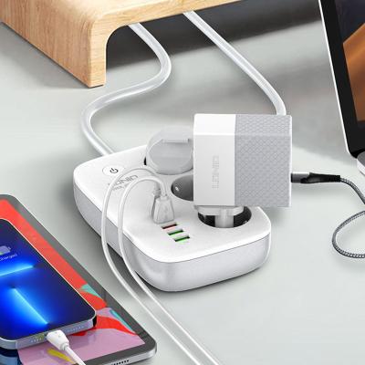 China Power Strip With USB Plug EU Type LDNIO SEW3452 WiFi Smart Power Strip With USB Phone Wireless Control Extension Electrical Outlet for sale